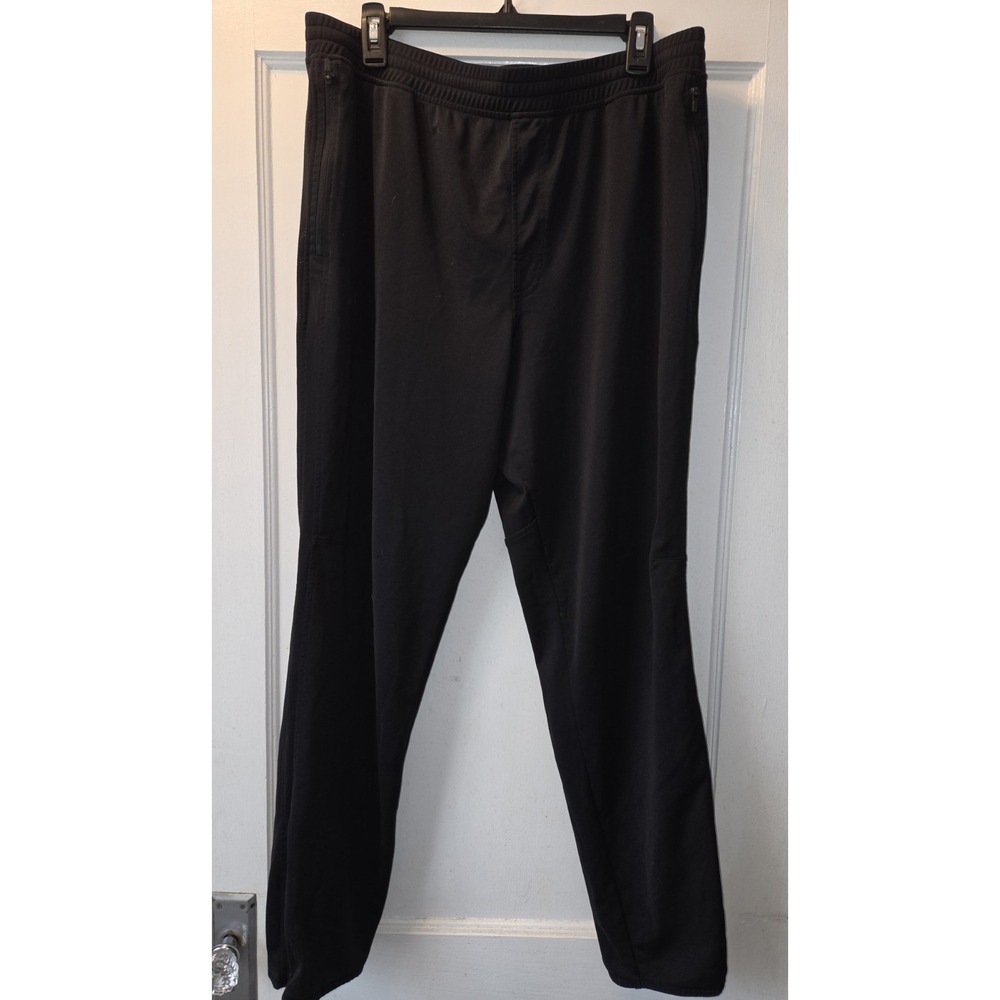 Under Armour Pants Mens Black Loose Zip Pockets Ankle Zips. XL - Picture 1 of 5